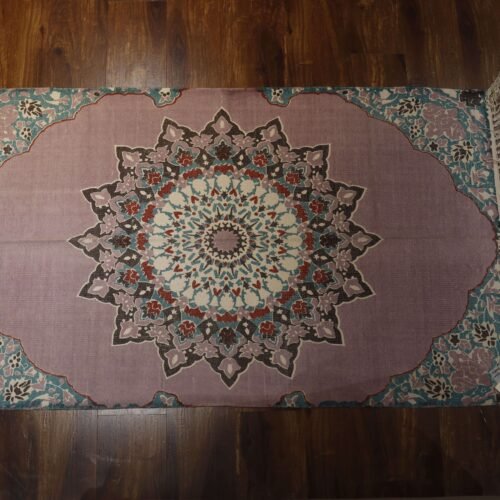 Lavender & Red Kashmiri Printed Kaleen
