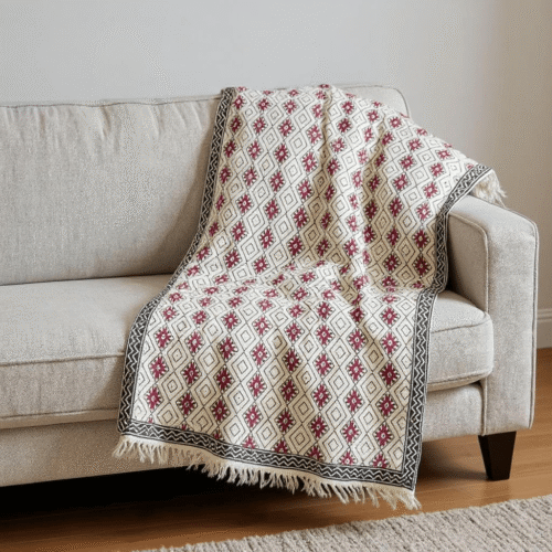 Tales in Tiling Handblock Throw