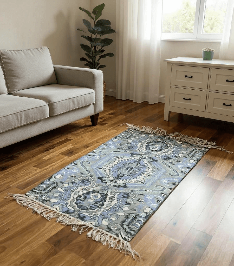 Greek Geometric Printed Kaleen