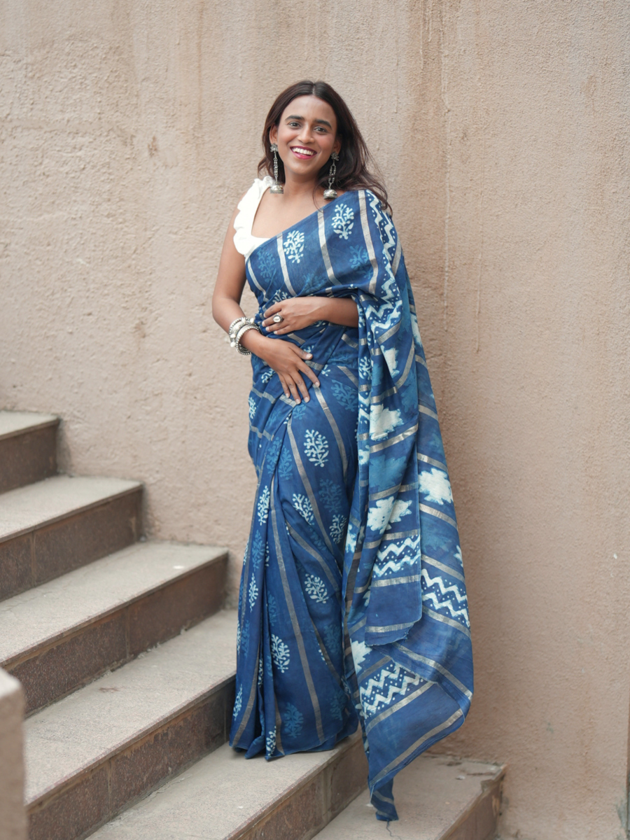 Indiglow Dabu Print Saree